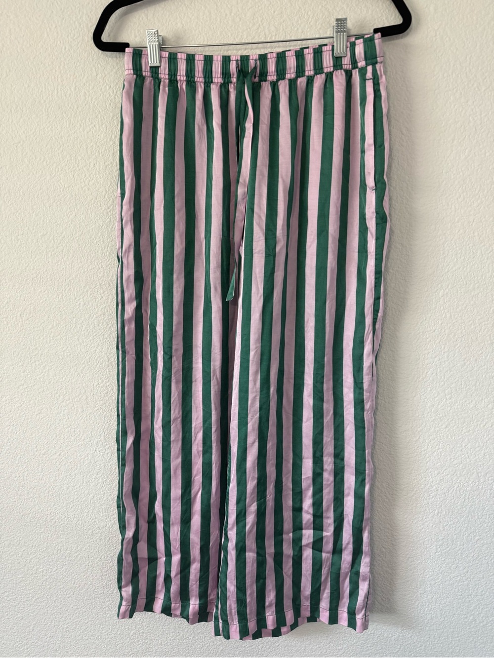 Lyrebird Striped Green and Pink Lounge Pajama Pants Size SP 100% Viscose